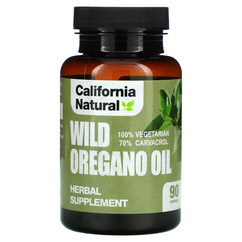 California Natural, Масло орегано, 90 капсул