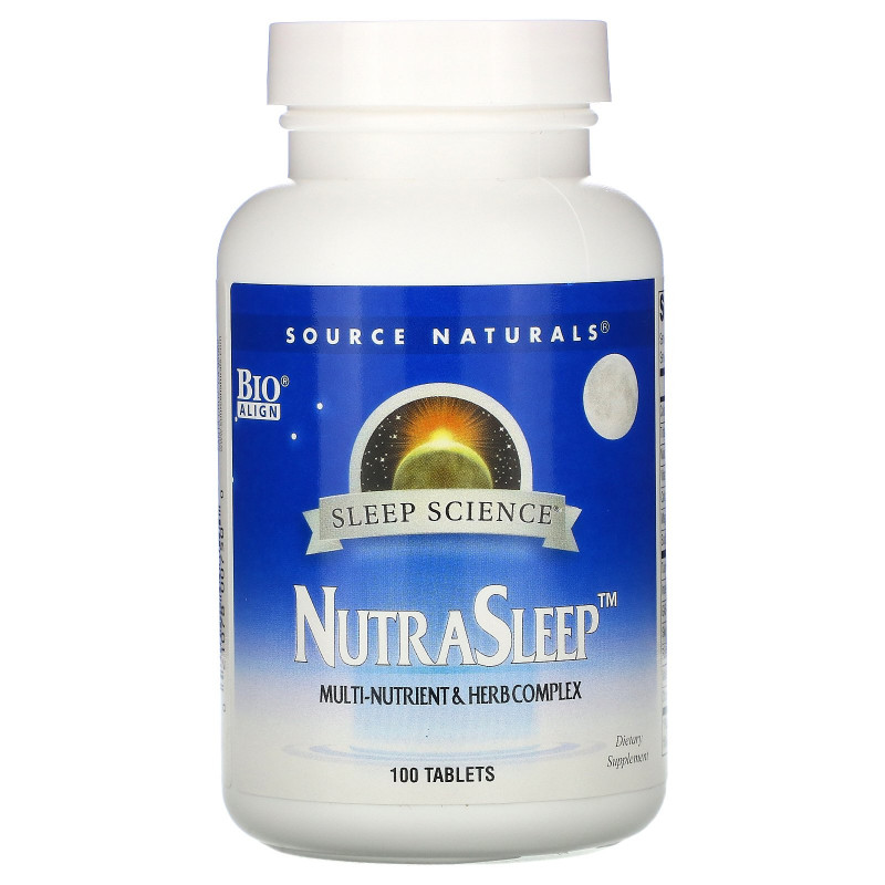 Source Naturals, Пищевая добавка NutraSleep, 100 таблеток