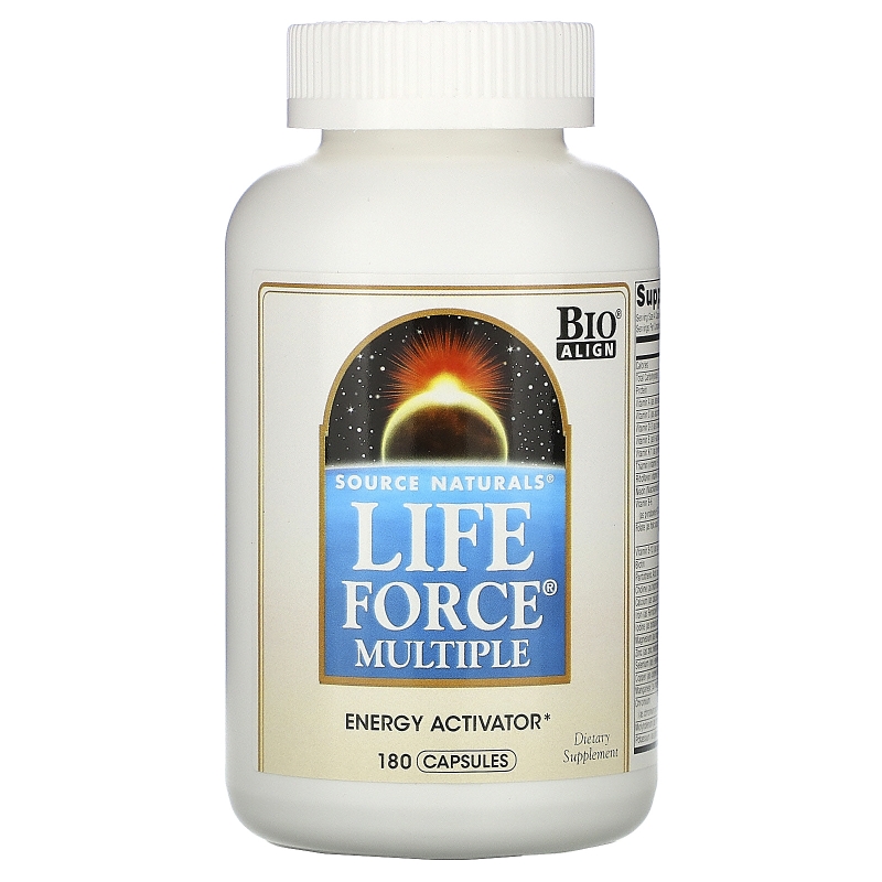 Source Naturals, Мультивитамины Life Force, 180 капсул