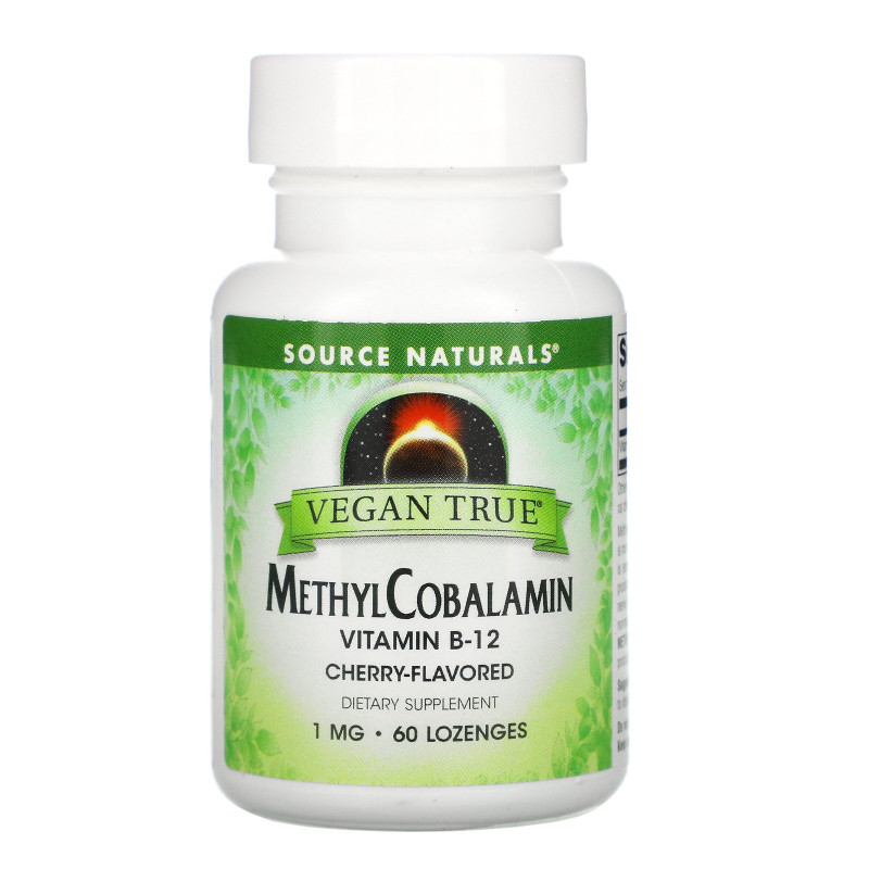 Source Naturals, Vegan True, MethylCobalamin, Cherry, 60 Tablets