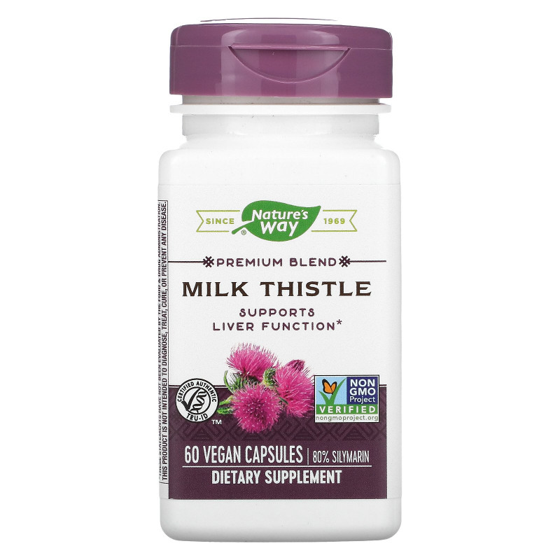 Nature's Way, Milk Thistle, Standardized, 60 Veg. Capsules