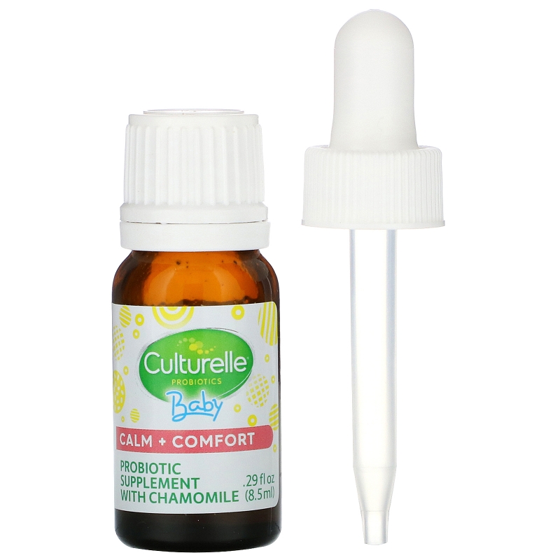 Culturelle, Probiotics, Baby, Calm + Comfort, Probiotic + Chamomile Drops, 0-12 Months, .29 fl oz (8.5 ml)