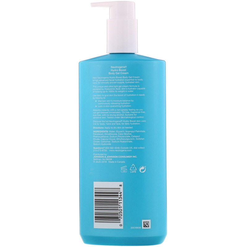 Neutrogena, Hydro Boost, крем-гель для тела, 16 унц. (453 г)