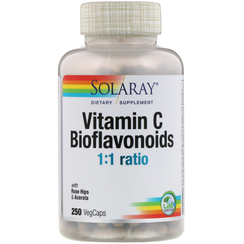 Solaray, Vitamin C Bioflavonoids,  500 mg, 250 VegCaps