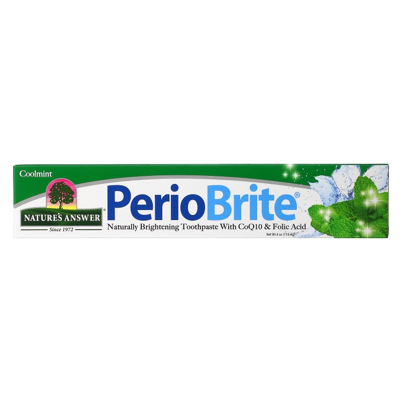 Nature's Answer, Periobrite Природная зубная паста, Прохладная мята, 4 oz (113.4г)