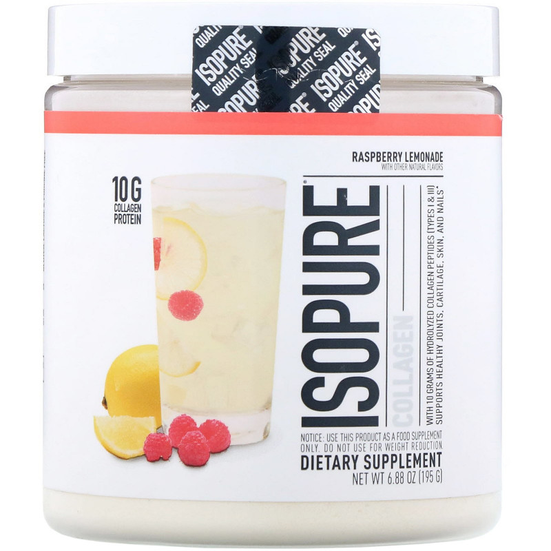Nature's Best, IsoPure, Collagen, Raspberry Lemonade, 6.88 oz (195 g)