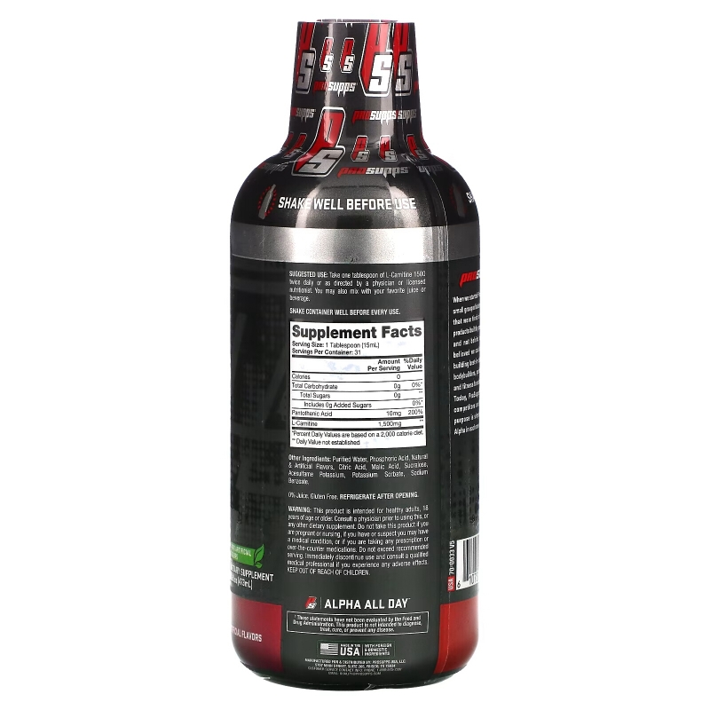 ProSupps, L-Carnitine 1500, Berry, 16 fl oz (473 ml)