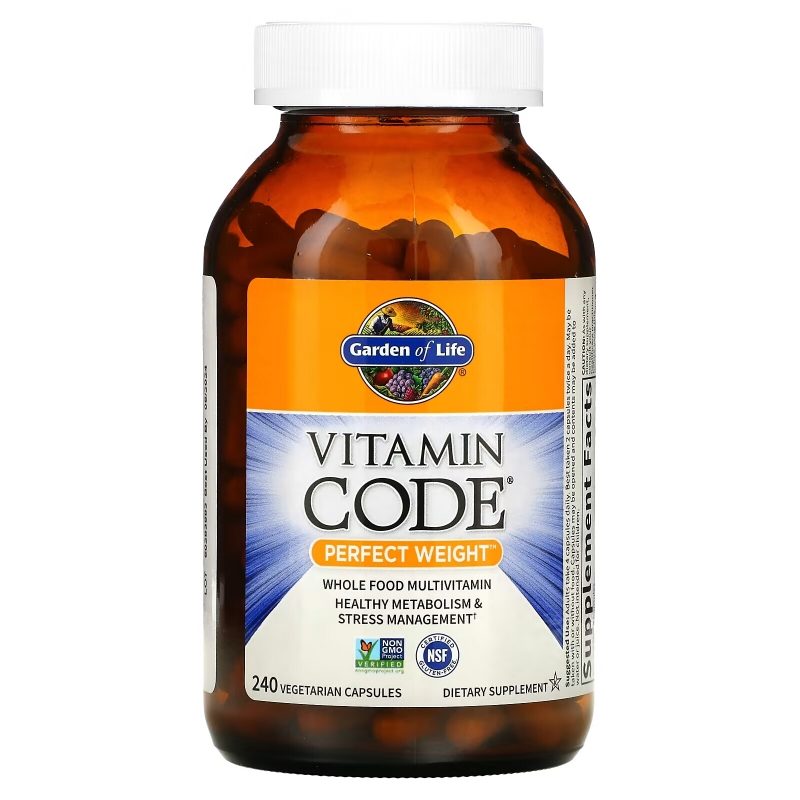 Garden of Life Vitamin Code идеальный вес 240 растительных капсул UltraZorbe