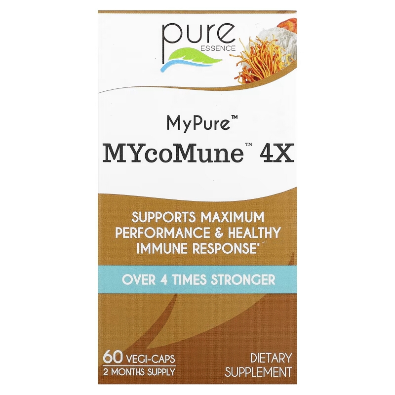 Pure Essence, MyPure, MYcoMune 4X, 60 Vegi-Caps