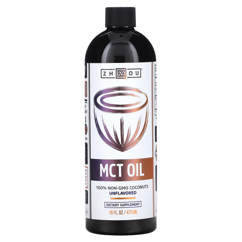 Zhou Nutrition, MCT Oil, Unflovered, 16 fl oz (473 ml)