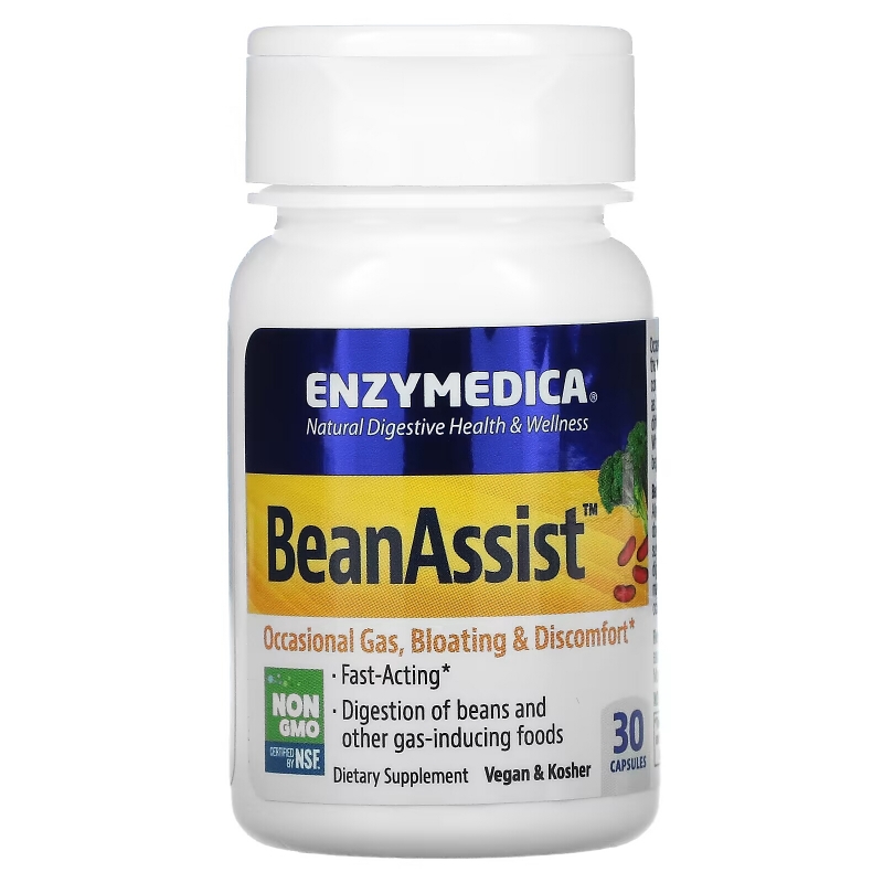 Enzymedica, BeanAssist, 30 капсул