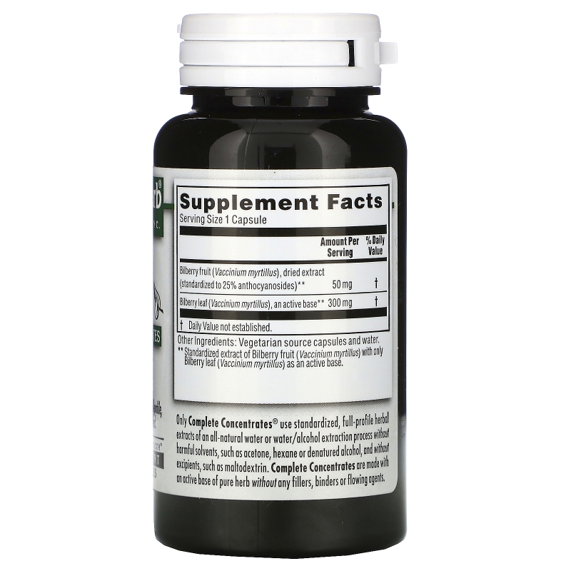 Kroeger Herb Co Черника 90 растительных капсул