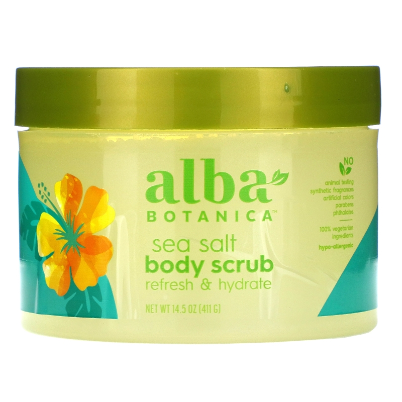 Alba Botanica Скраб для тела с морской солью 14.5 унций (411 г)