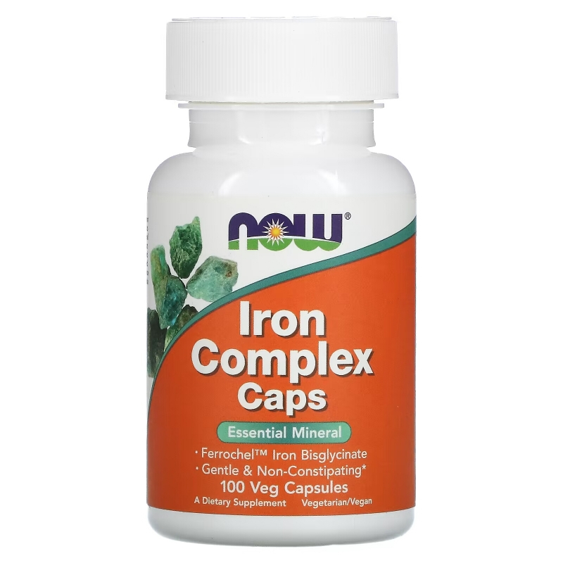 Now Foods, Iron Complex Caps, 100 Veg Capsules