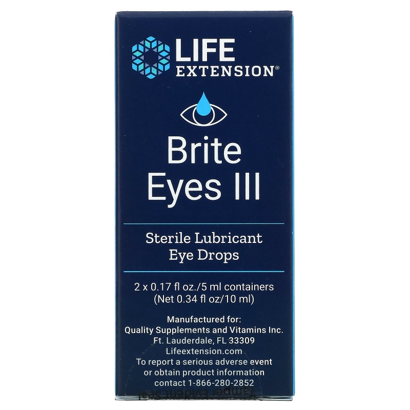 Life Extension Brite Eyes III 2 пузырька (5 мл каждый)