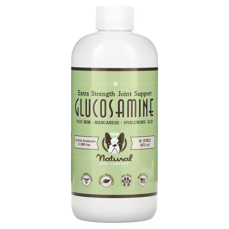 Natural Dog Company, Glucosamine, Extra Strength Join Support, All Ages, 16 oz (473 ml)