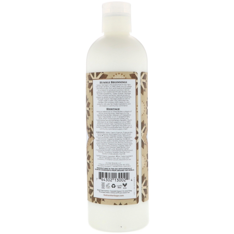 Nubian Heritage Лосьон для тела сырое масло ши 13 жидких унций (384 мл)
