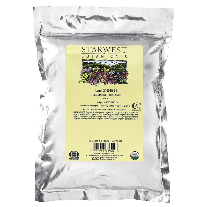 Starwest Botanicals Органическая зеленая смесь 1 фунт (4536 г)