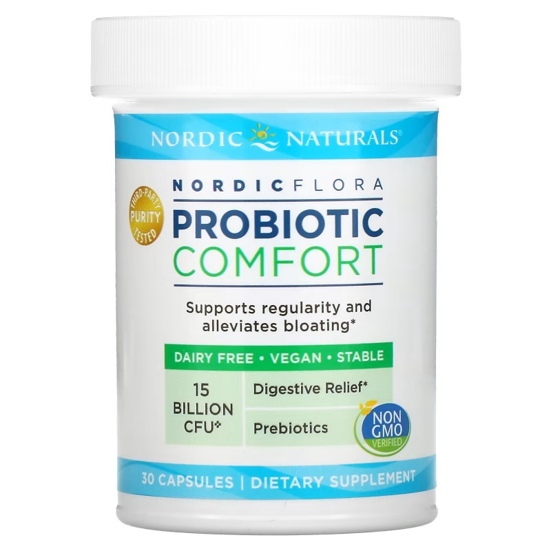 Nordic Naturals, Nordic Flora Probiotic, Comfort, 15 Billion CFU, 30 Capsules