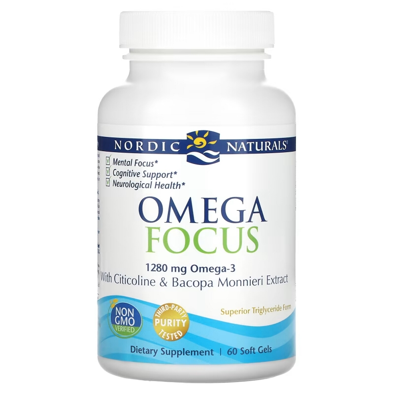 Nordic Naturals, Omega Focus, 1280 mg, 60 Soft Gels