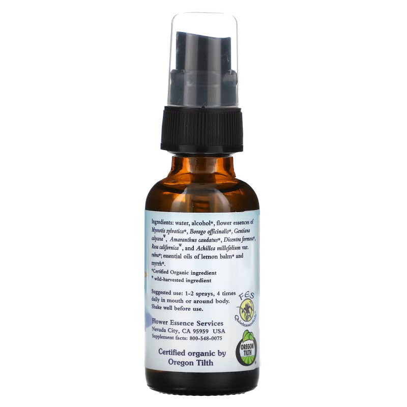 Flower Essence Services, Grief Relief, Flower Essence & Essential Oil, 1 fl oz (30 ml)