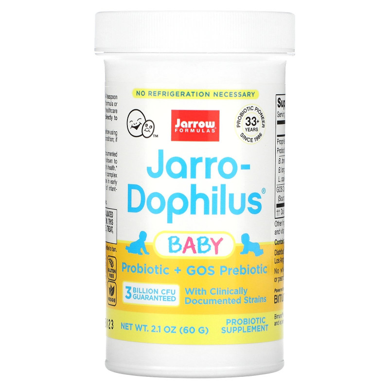 Jarrow Formulas, Jarro-Dophilus Baby, Baby's Probiotic, 3 Billion Live Bacteria, 2.1 oz (60 g)