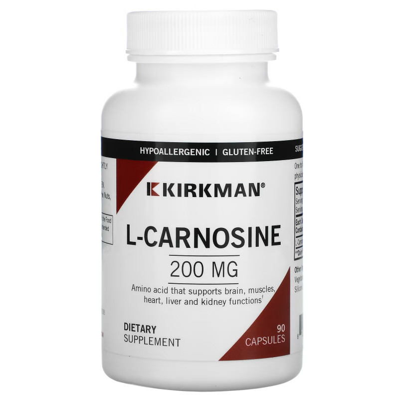 Kirkman Labs, L-Carnosine, 200 mg, 90 Capsules