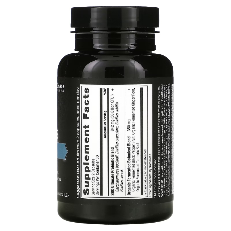 Dr. Axe / Ancient Nutrition, SBO Probiotics, Ultimate, 50 Billion CFU, 60 Capsules