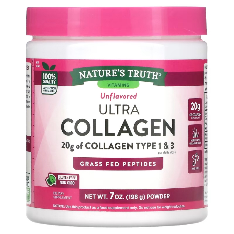 Nature's Truth, Ultra Collagen Powder, Unflavored, 7 oz (198 g)