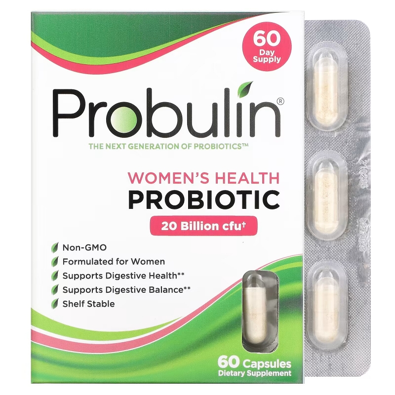 Probulin, Women's Health, пробиотик, 60 капсул