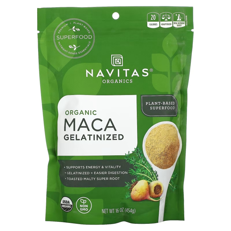 Navitas Naturals Organic порошок маки желатинизированный 16 унций (454 г)