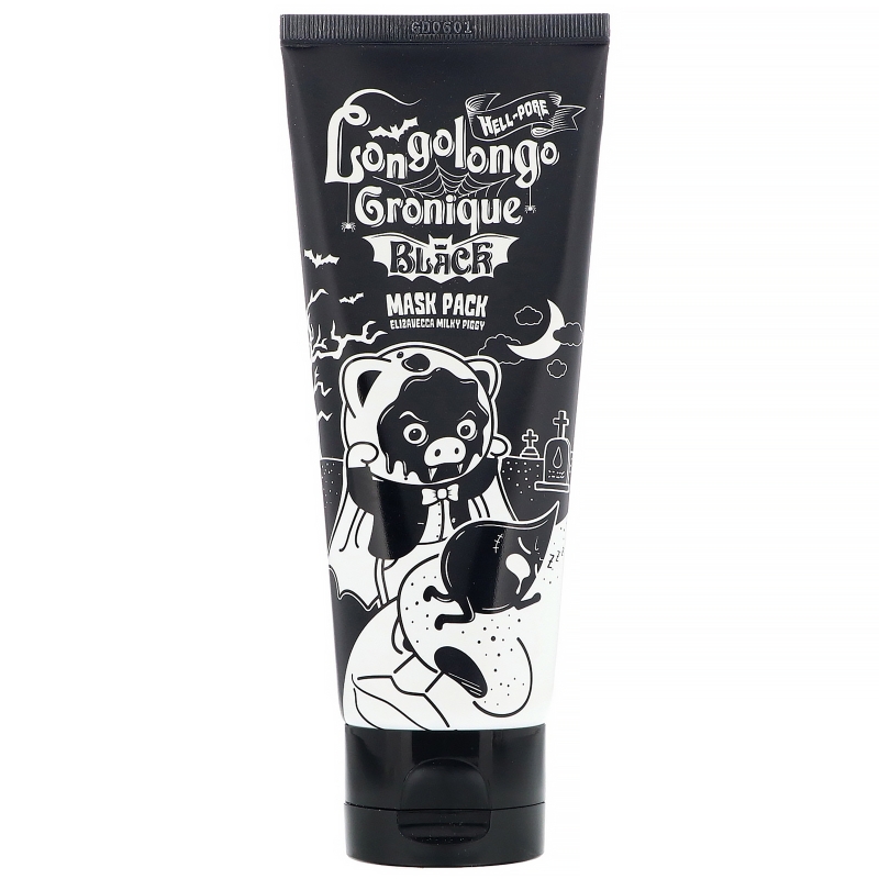 Elizavecca, Milky Piggy, Hell-Pore, Longolongo Gronique Black Mask Pack, 3.38 fl oz (100 ml)