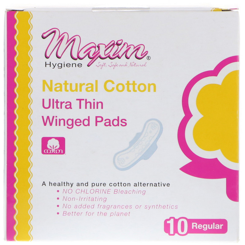 Maxim Hygiene Products Ultra Thin Winged Pads Regular 10 Pads