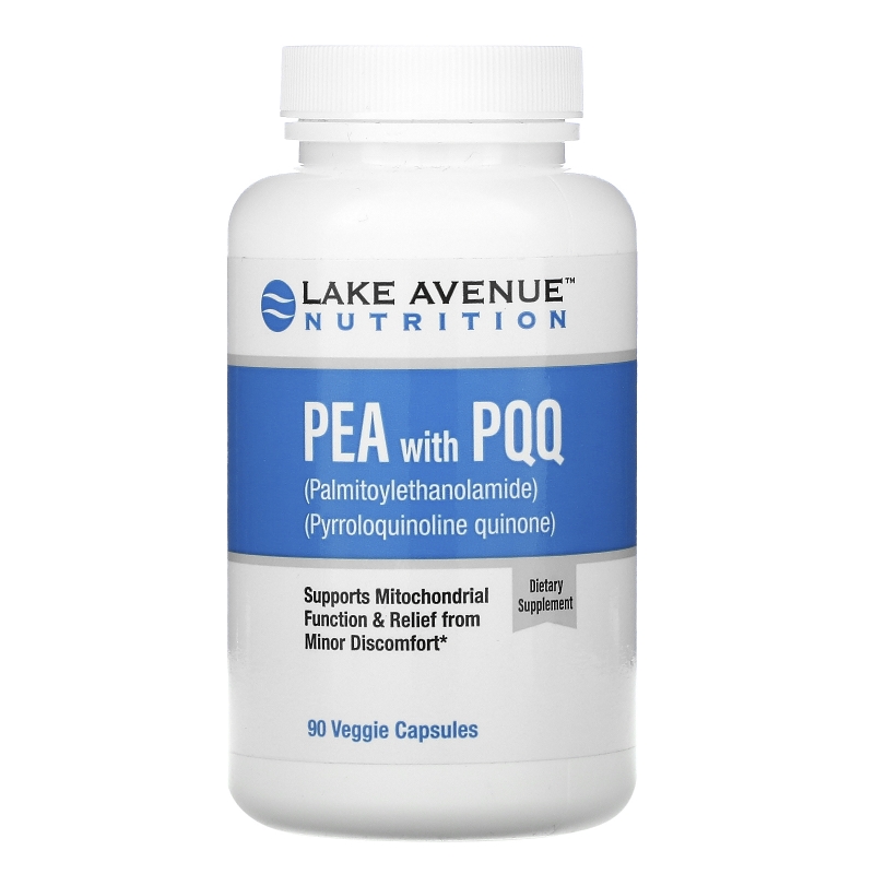 Lake Avenue Nutrition, PEA (Palmitoylethanolamide) with PQQ, 90 Veggie Capsules