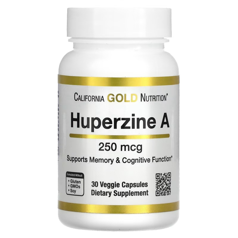 California Gold Nutrition, Huperzine A, 250 mcg, 30 Veggie Capsules