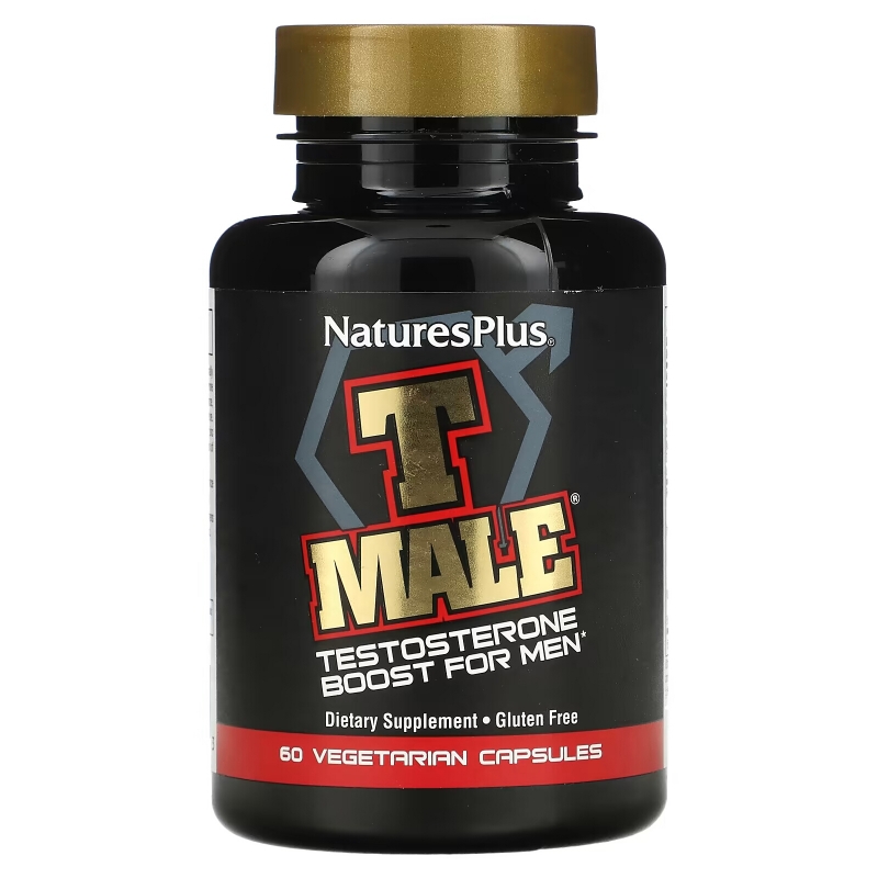 NaturesPlus, T Male, Testosterone Boost For Men, 60 Vegetarian Capsules